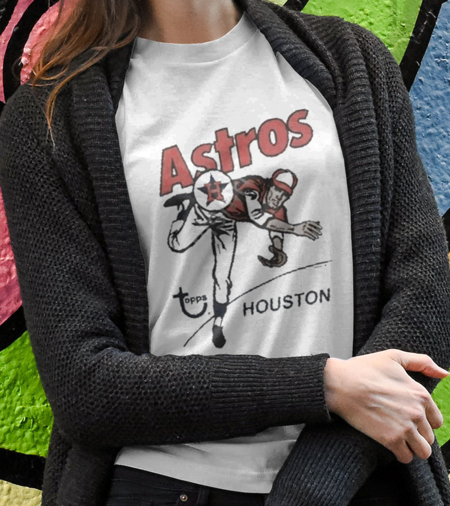 Houston Astros Topps Homage Gold Tri-Blend Vintage Pitcher T-Shirt