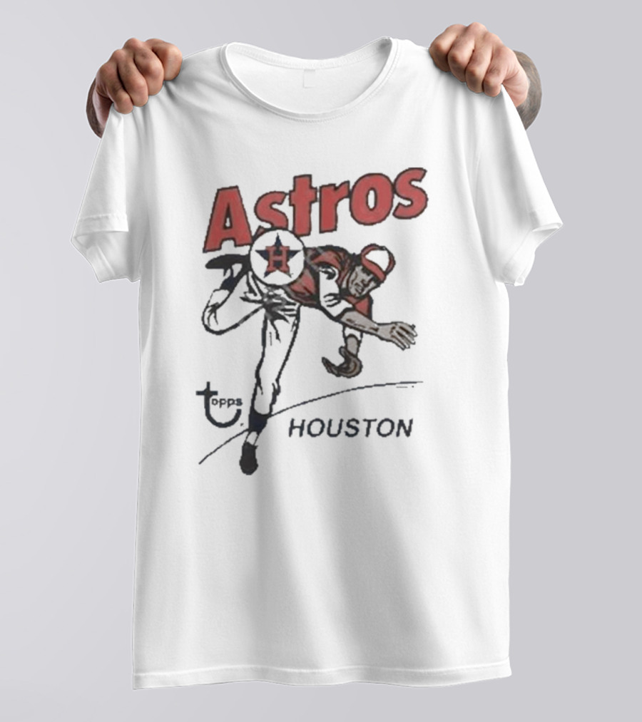 Houston Astros Topps Homage Gold Tri-Blend Vintage Pitcher T-Shirt