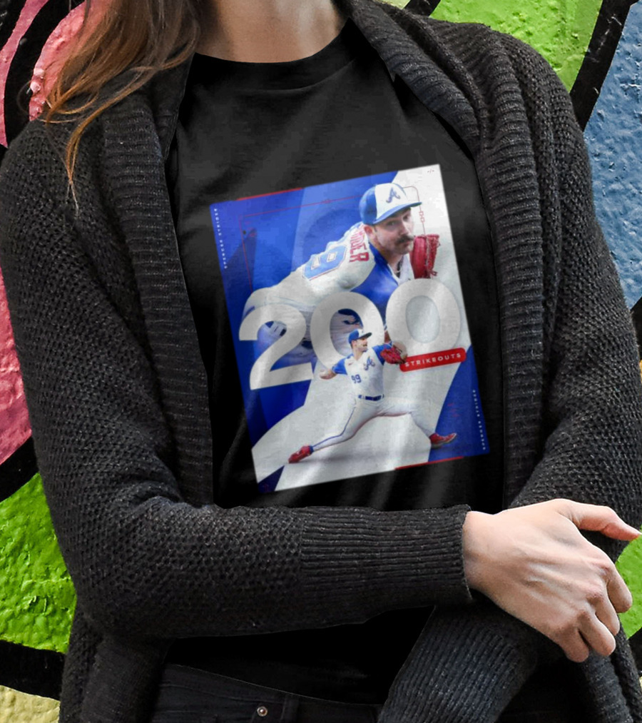 Spencer Strider 200 Strikeouts Season Braves Pitcher Milestone T-Shirt