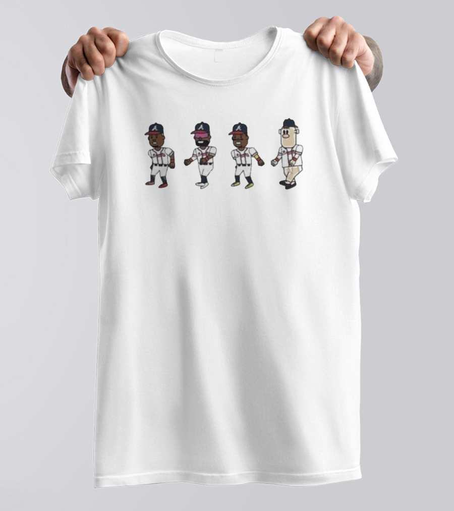 Atlanta Braves We Are Widdawy Gwiddying Our Way To A New Victory With Baseball Characters T-Shirt