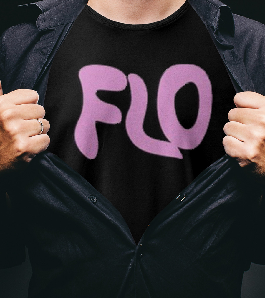 Jimmy Wearing Flo Vintage Style Pink T-Shirt