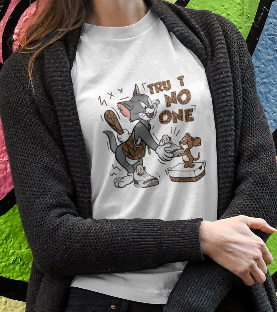 Jordan 3 Palomino Trust No One Tom And Jerry Sneakers T-Shirt