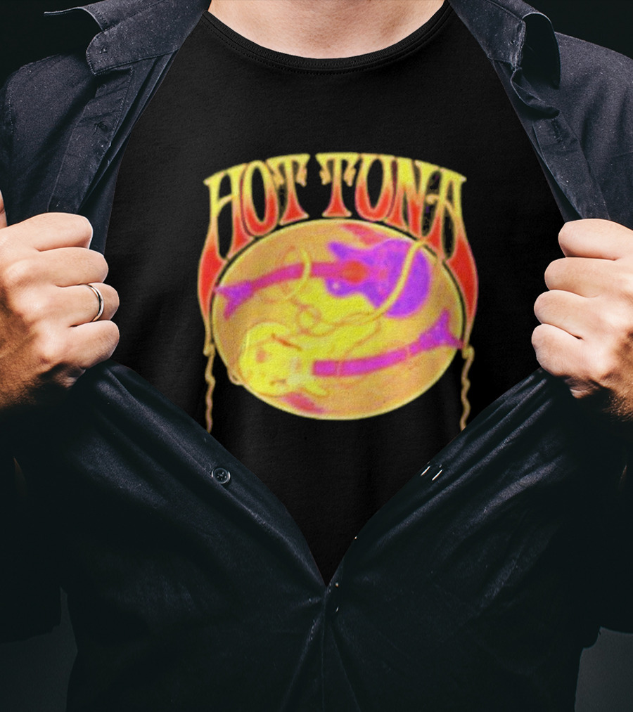 Hot Tuna Vintage Psychedelic Guitar T-Shirt