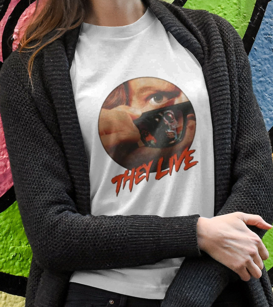 They Live Alien Sunglasses Meme Comedy T-Shirt