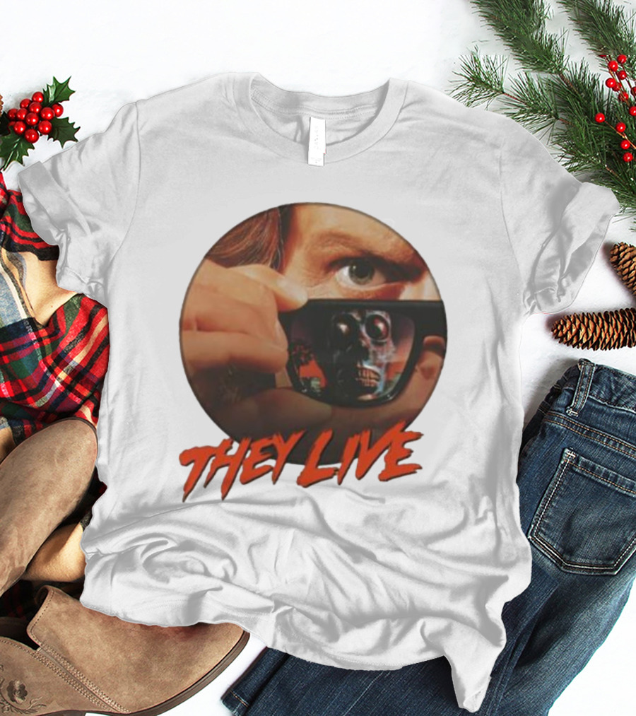 They Live Alien Sunglasses Meme Comedy T-Shirt