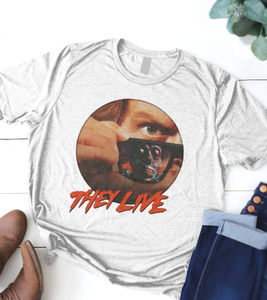They Live Alien Sunglasses Meme Comedy T-Shirt