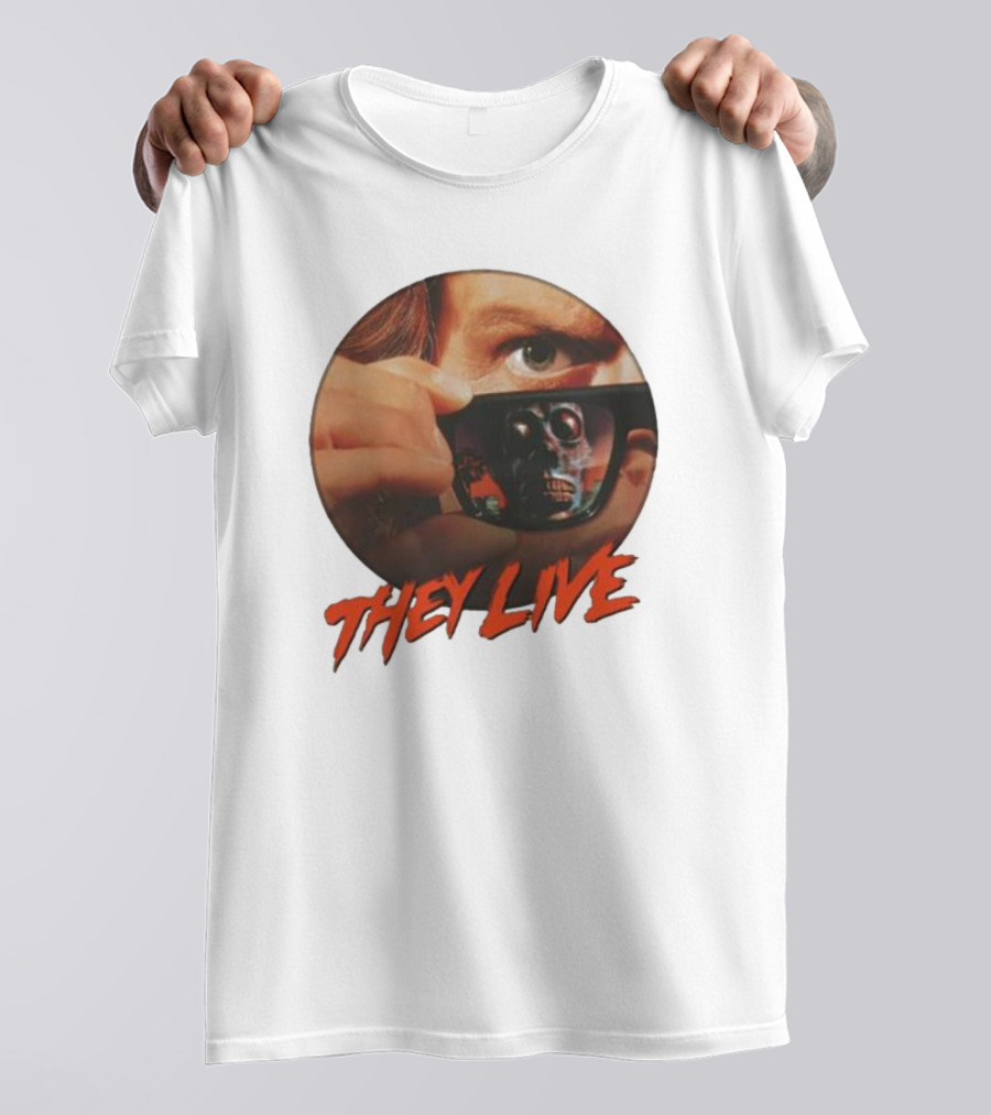 They Live Alien Sunglasses Meme Comedy T-Shirt