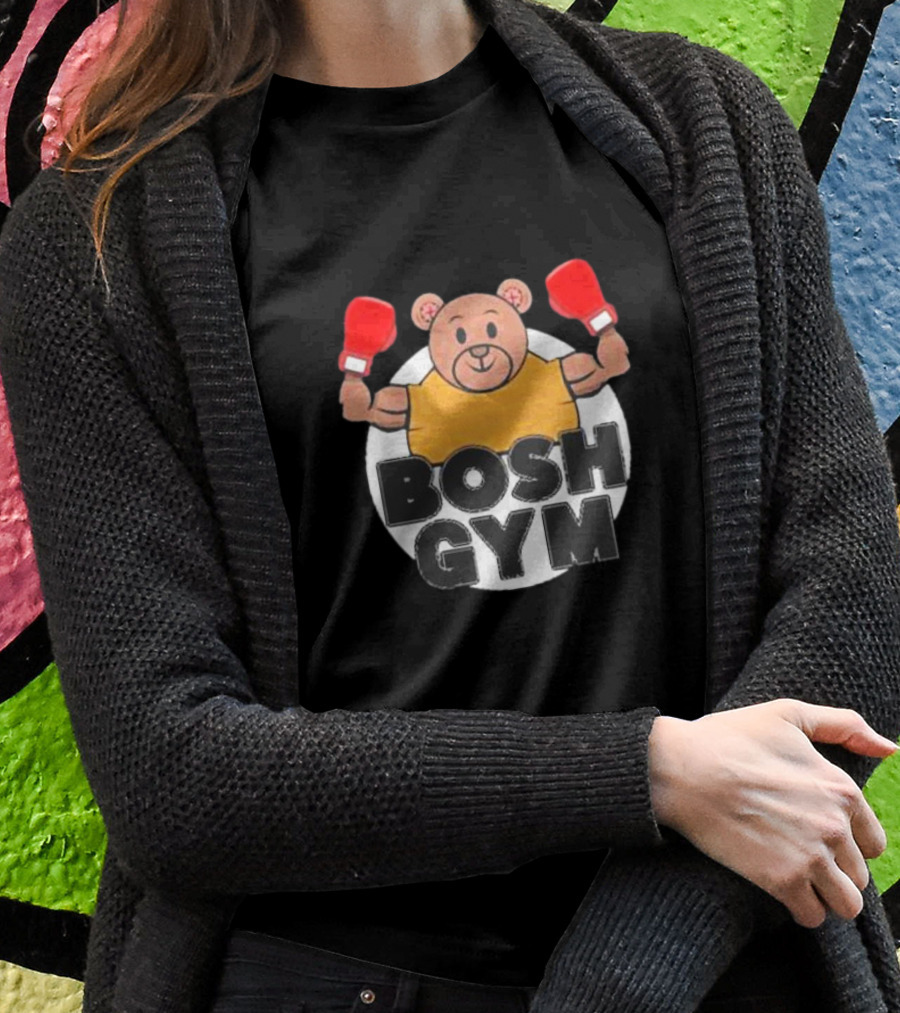 Bosh Gym Bear With Boxing Gloves T-Shirt