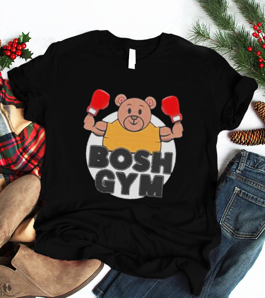 Bosh Gym Bear With Boxing Gloves T-Shirt