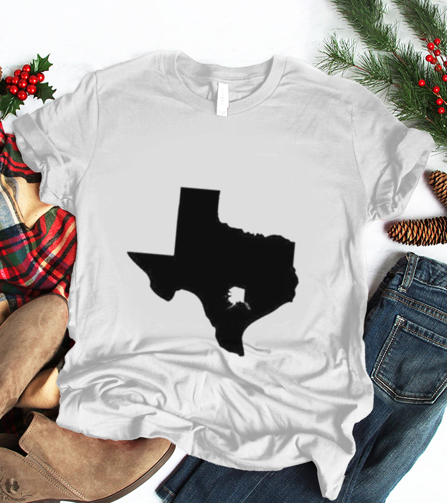 Many People Don’t Realize How Small Alaska Really Is When The Image Is Not To Scale Texas Silhouette Comparison T-Shirt