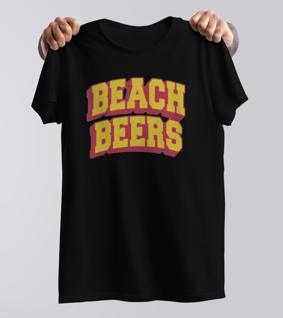 Beach Beers Bold Varsity Text T-Shirt