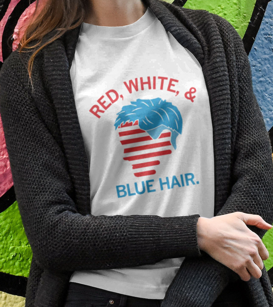 Red White And Blue Hair T-Shirt