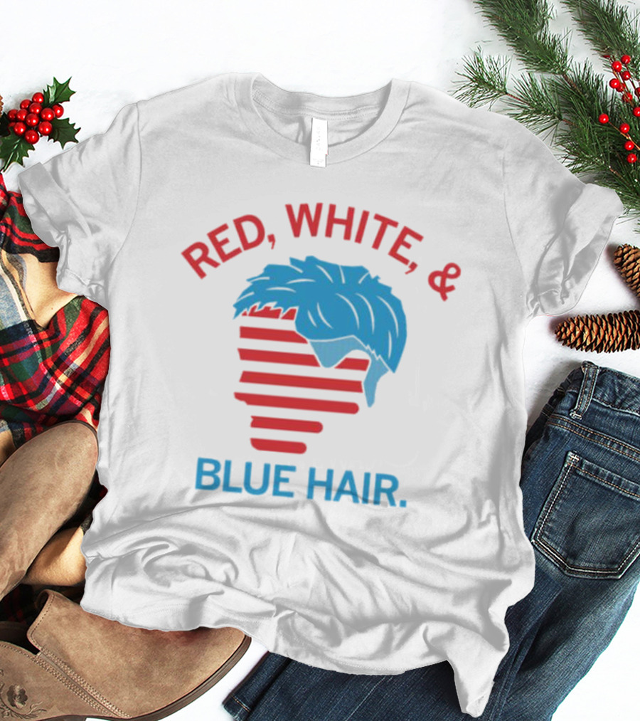 Red White And Blue Hair T-Shirt