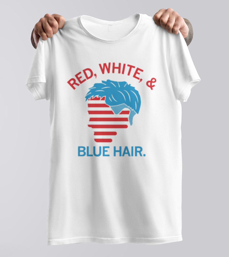 Red White And Blue Hair T-Shirt
