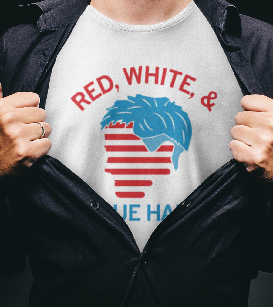 Red White And Blue Hair T-Shirt
