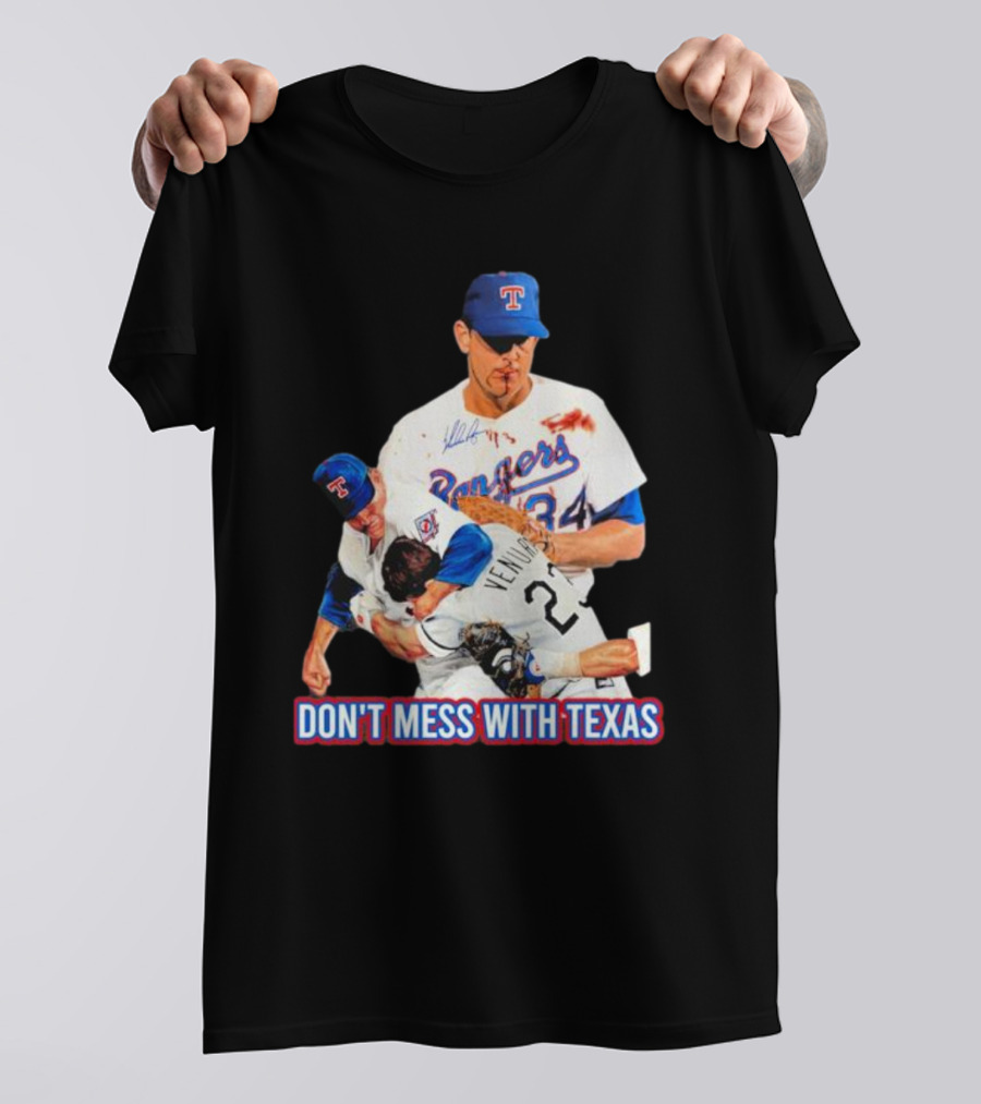 Nolan Ryan Texas Rangers Don’t Mess With Texas Ventura Fight T-Shirt