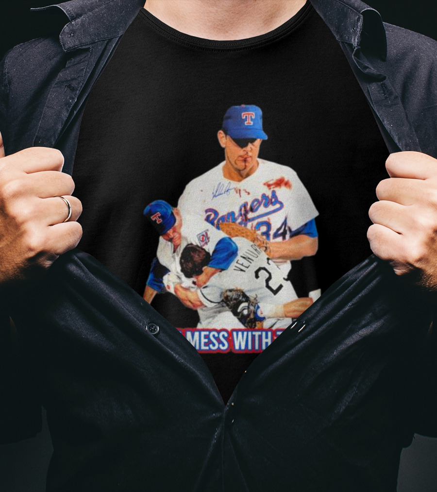 Nolan Ryan Texas Rangers Don’t Mess With Texas Ventura Fight T-Shirt