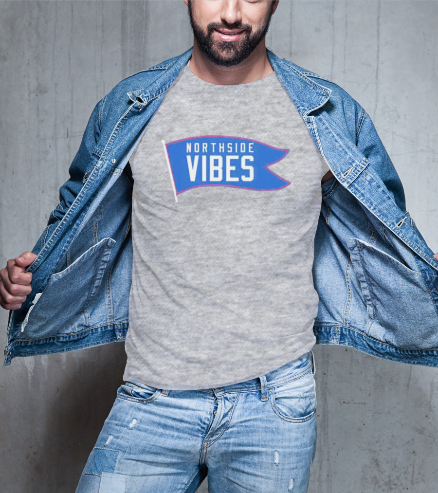 Northside Vibes Chicago Blue Flag T-Shirt
