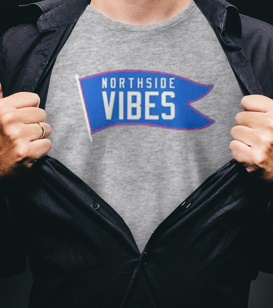 Northside Vibes Chicago Blue Flag T-Shirt