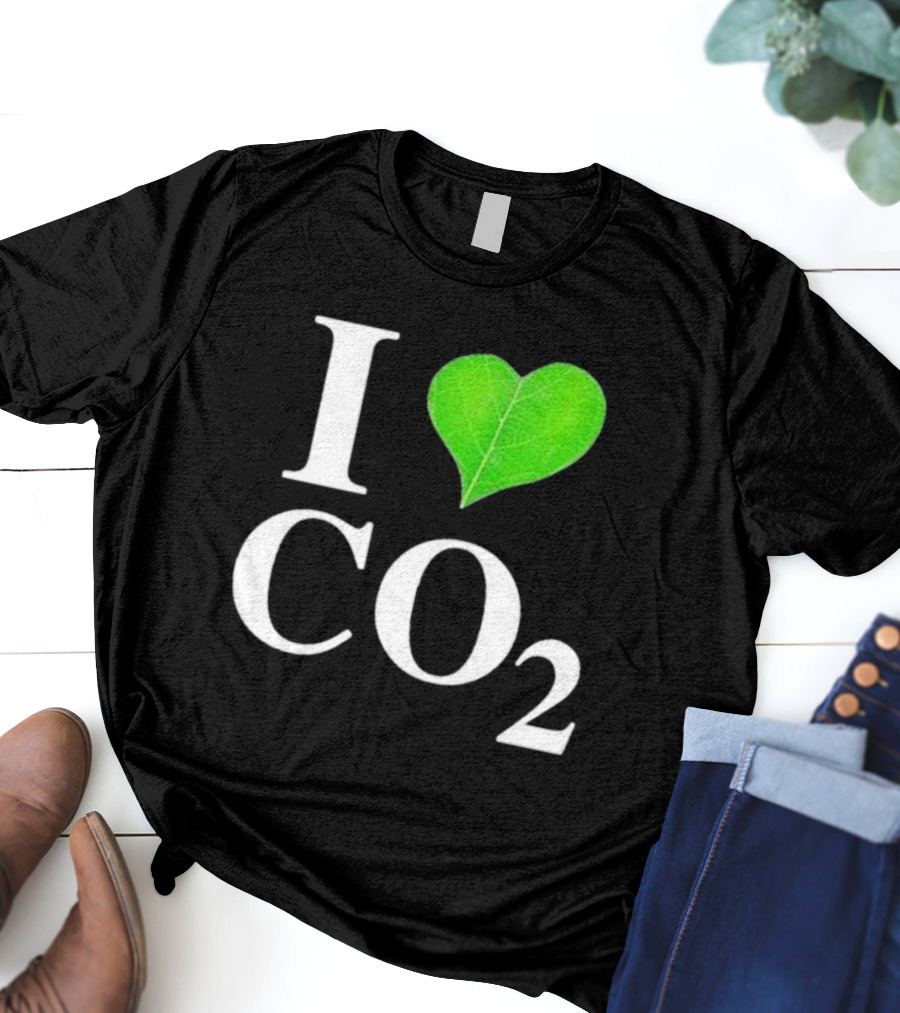Leaf I Love CO2 Environment Statement Climate Change Awareness T-Shirt