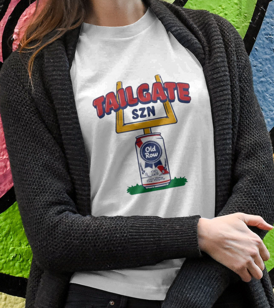 Old Row Ribbon Beer Tailgate SZN 12 Can T-Shirt