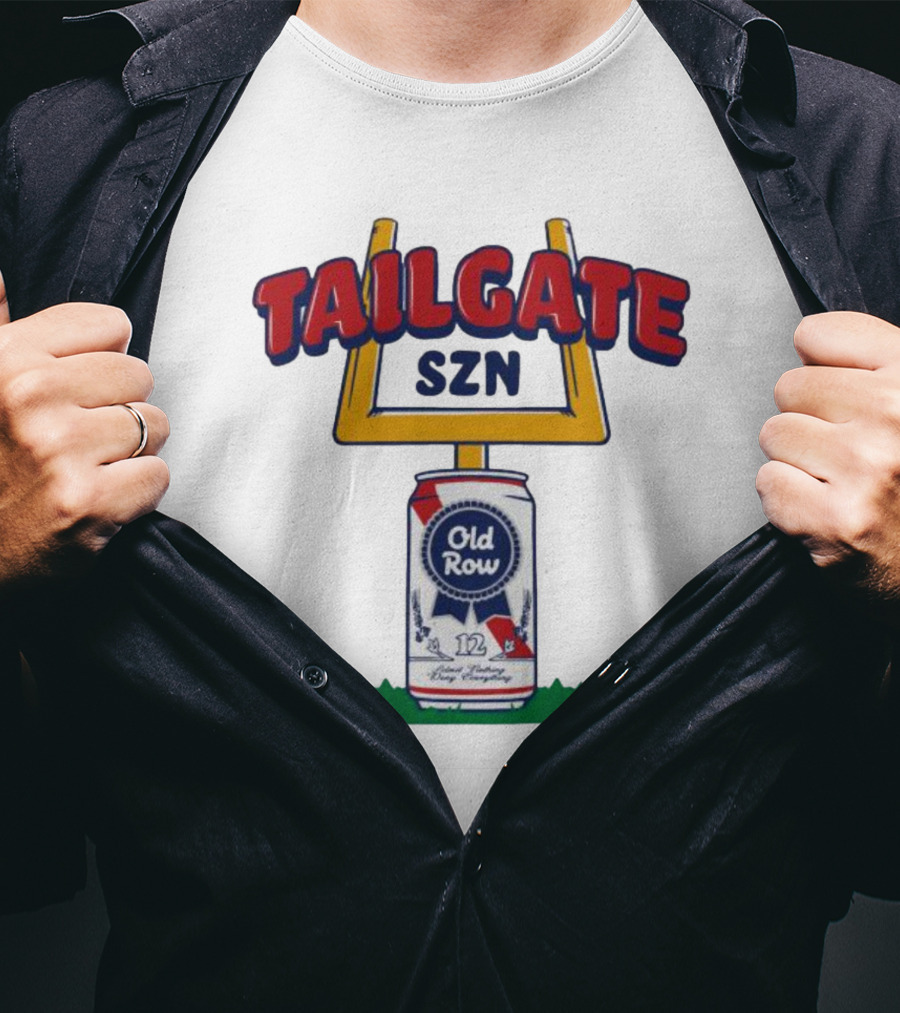 Old Row Ribbon Beer Tailgate SZN 12 Can T-Shirt