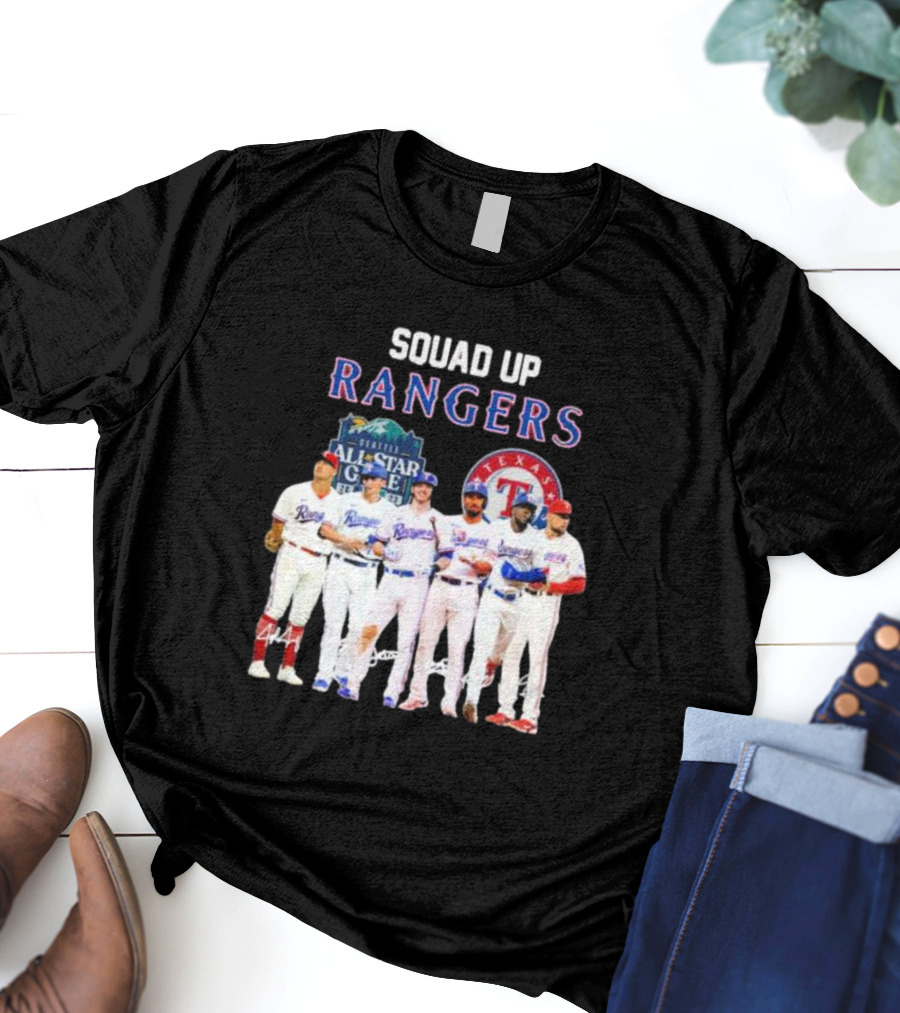 SQUAD UP RANGERS SEATTLE ALL-STAR GAME TEXAS T-Shirt