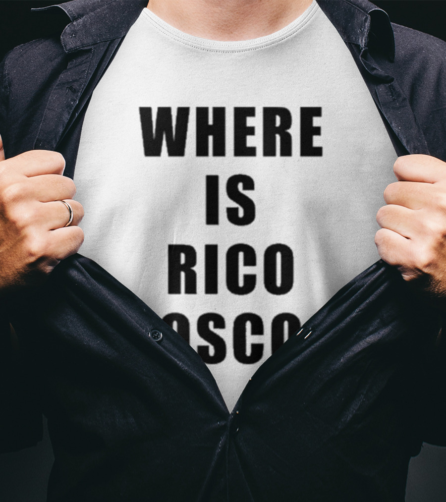 Dave Portnoy Where Is Rico Rosco Question Text T-Shirt