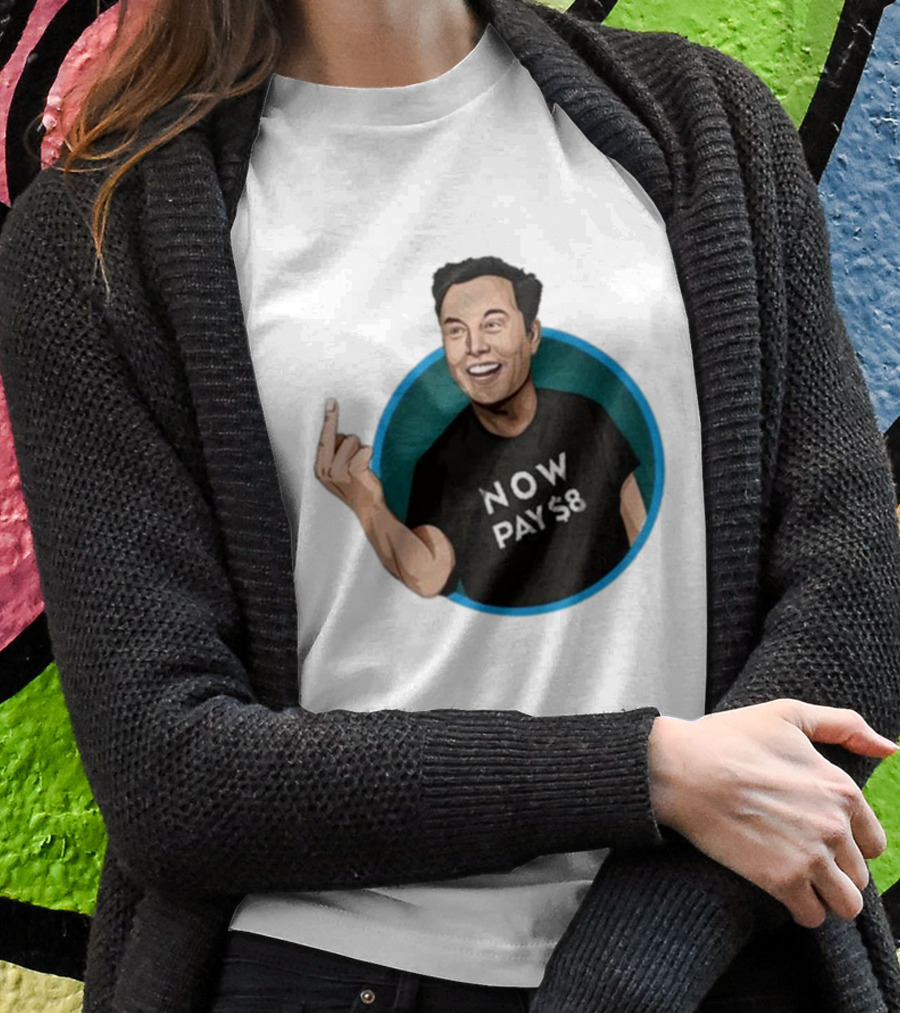 Elon Musk Now Pay $8 Circle Gesture T-Shirt