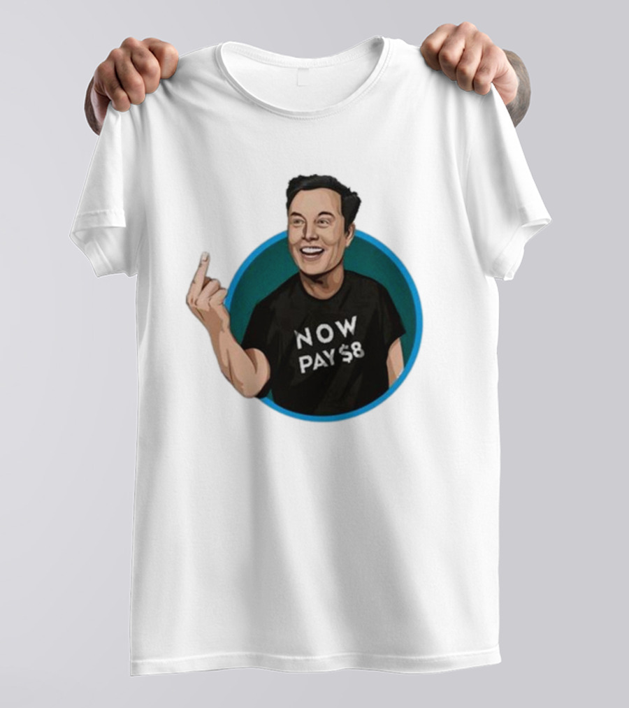 Elon Musk Now Pay $8 Circle Gesture T-Shirt