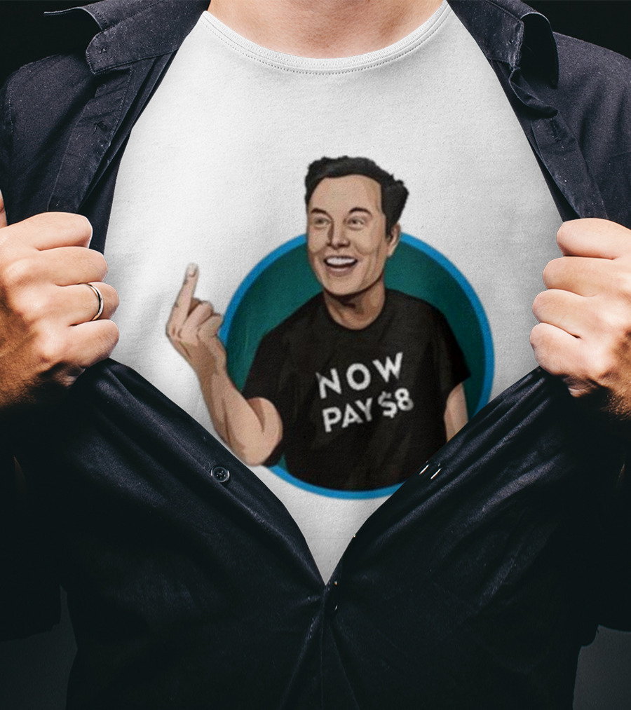 Elon Musk Now Pay $8 Circle Gesture T-Shirt