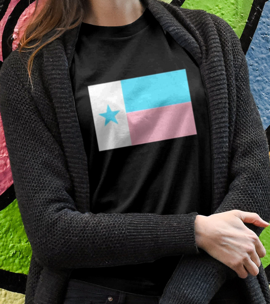 Flags Mashup Bot Texas Trans Pride Trans Texas Flag T-Shirt