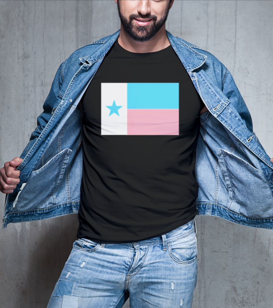 Flags Mashup Bot Texas Trans Pride Trans Texas Flag T-Shirt