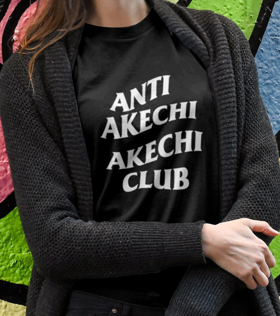 Lilfowl Anti Akechi Akechi Club Text T-Shirt