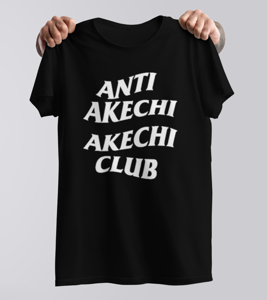 Lilfowl Anti Akechi Akechi Club Text T-Shirt