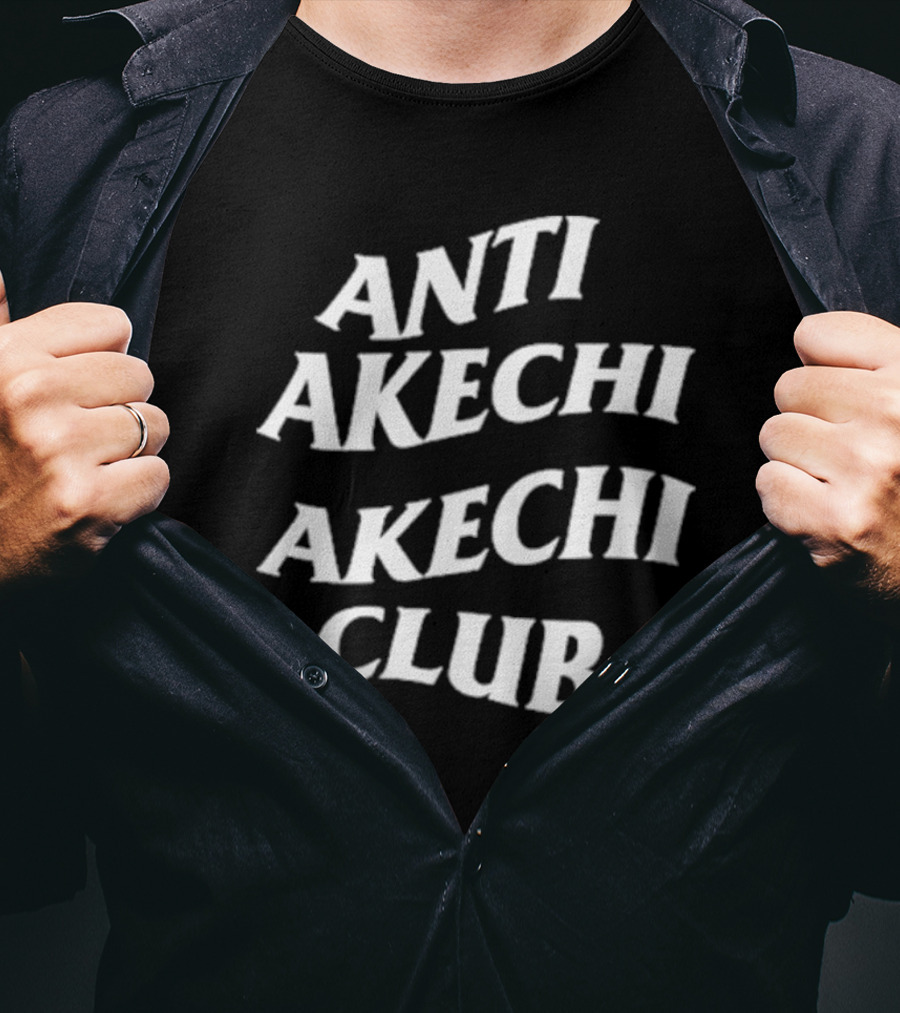 Lilfowl Anti Akechi Akechi Club Text T-Shirt