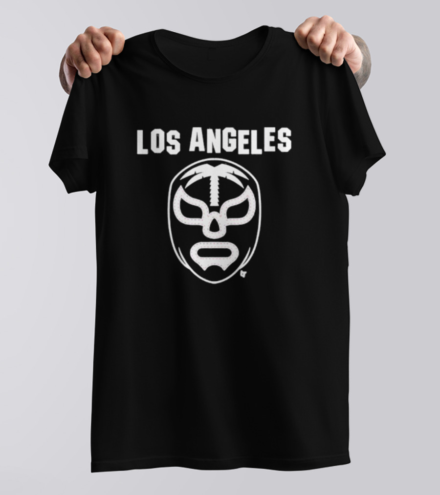Los Angeles Lucha Mask Baseball Fan T-Shirt