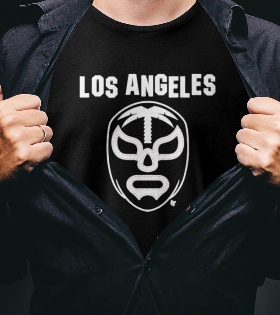 Los Angeles Lucha Mask Baseball Fan T-Shirt