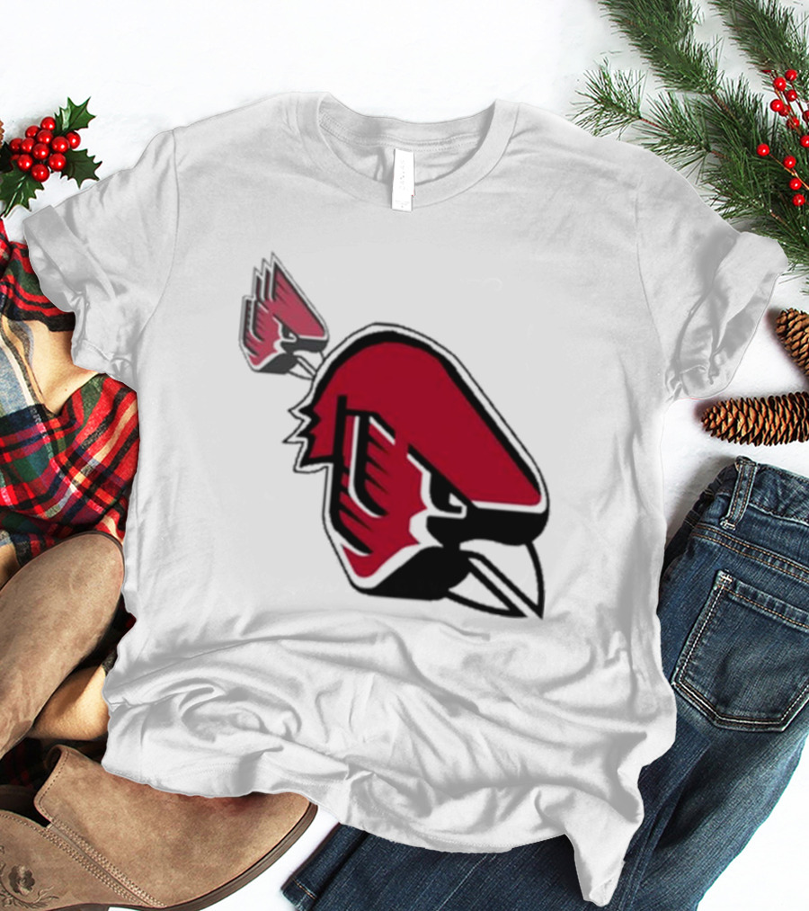 Ball State Cardinal With A Mustache Logo Concept T-Shirt