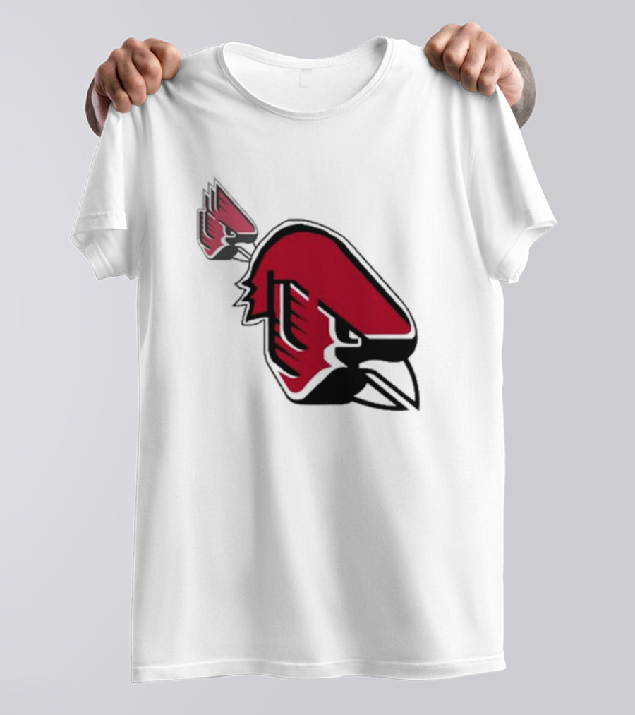 Ball State Cardinal With A Mustache Logo Concept T-Shirt
