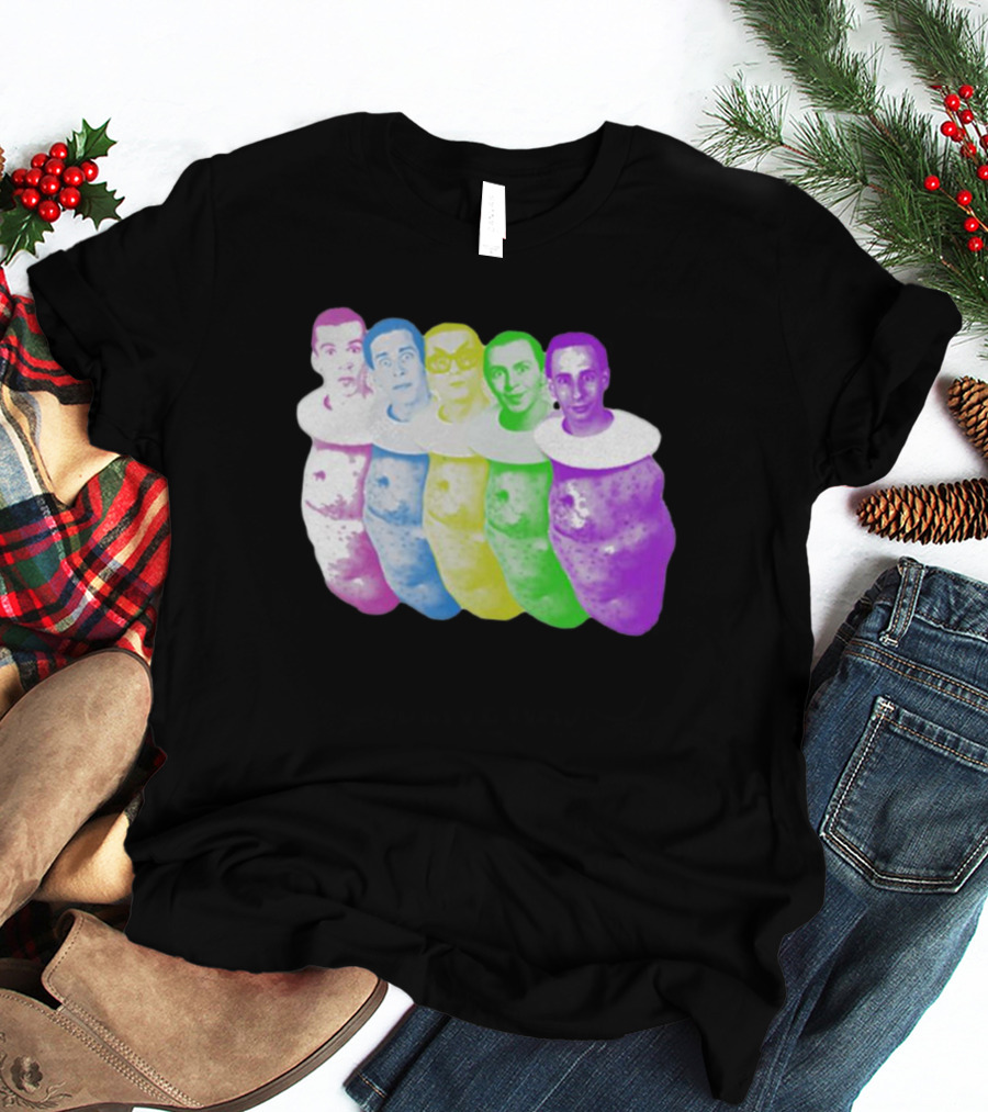 Colorful Devo Spuds Five Potato Heads T-Shirt