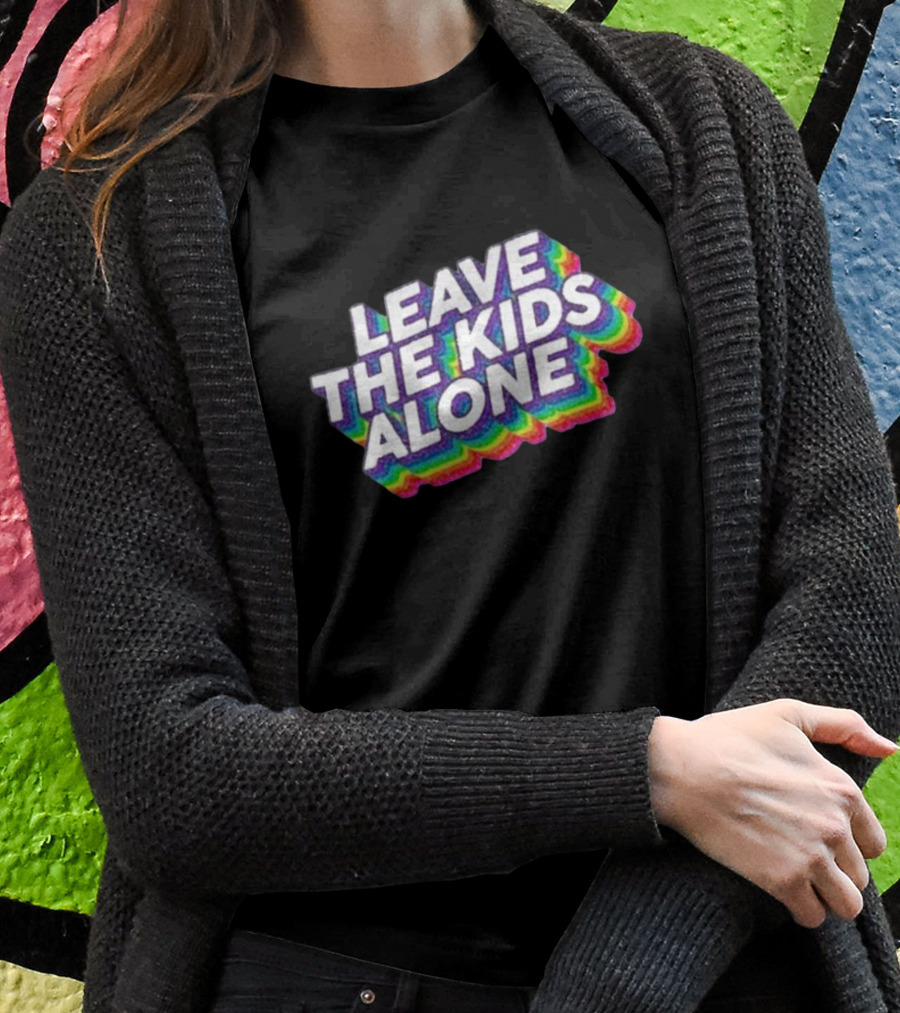 Gaysagainstgroomers Merch Leave The Kids Alone T-Shirt
