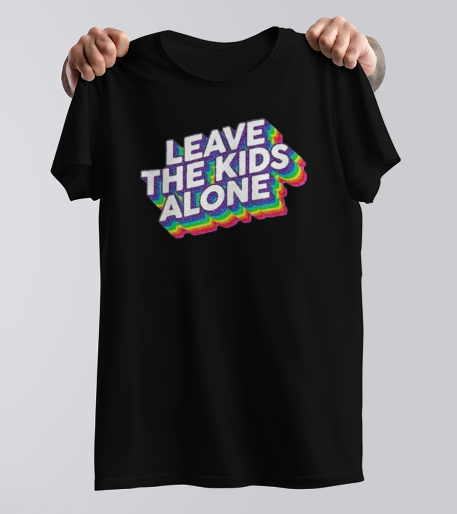 Gaysagainstgroomers Merch Leave The Kids Alone T-Shirt