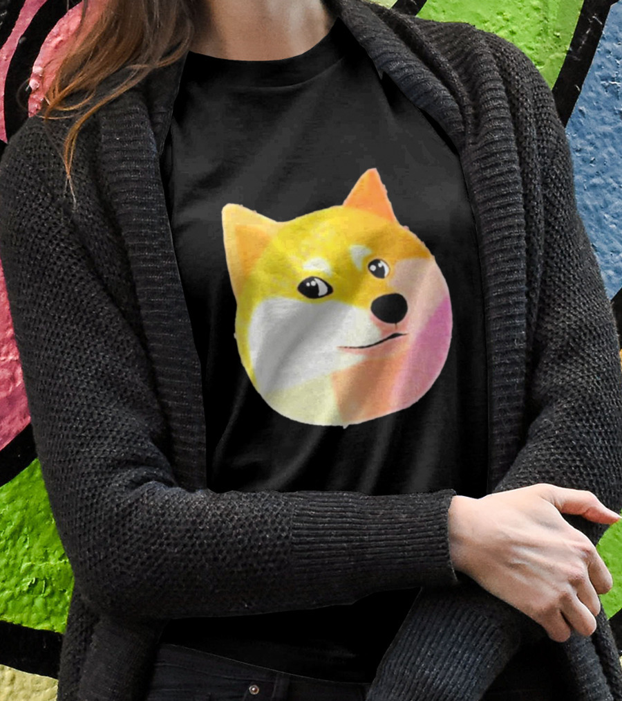 Getdoge Merch Doge Meme Coin Shiba Inu Face T-Shirt