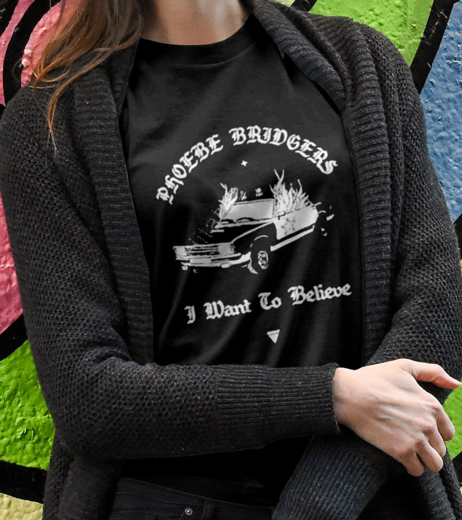Phoebe Bridgers I Want To Believe Car Flames T-Shirt