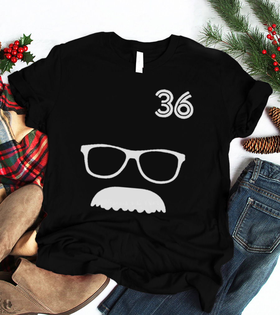 Trending Jays Fans Wearing 36 Davis Schneider Glasses And Moustache T-Shirt