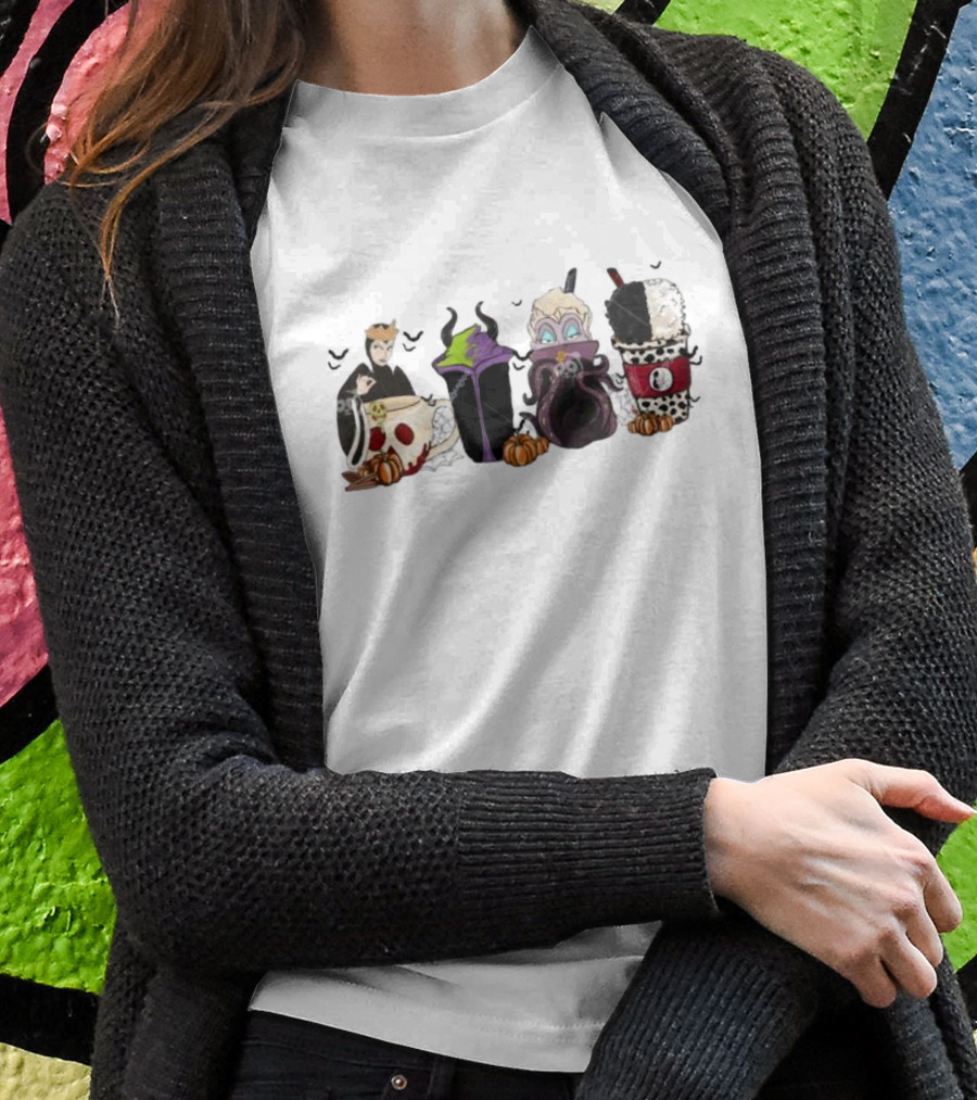Bad Witches Halloween Villains Coffee Cups T-Shirt