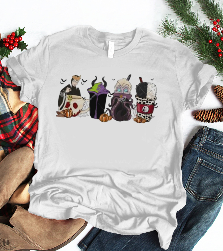 Bad Witches Halloween Villains Coffee Cups T-Shirt