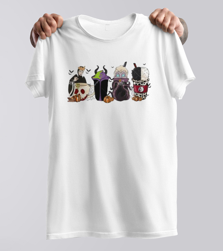 Bad Witches Halloween Villains Coffee Cups T-Shirt