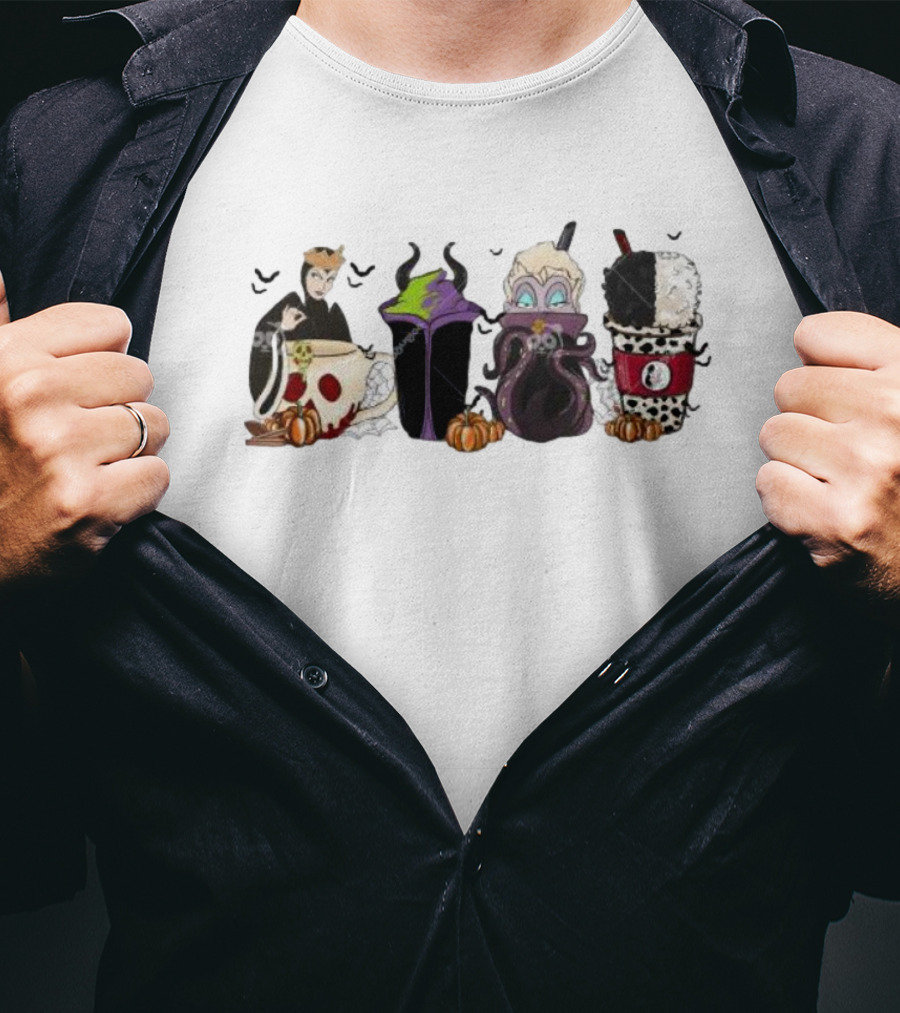 Bad Witches Halloween Villains Coffee Cups T-Shirt